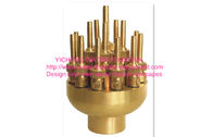 Copper Adjustable Flower Water Fountain Nozzles For Pond / Garden exporters