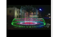 China 7 Rings Musical Dancing Water Fountain Project With Running Wave Function Diameter 12 Meters manufacturer