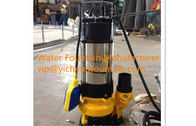 China Single Phase Sewage Submersible Pond Pump With Floating Ball 0.18 - 1.1KW manufacturer