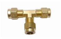 China Pool Fog Machine Parts Brass T Style Connectors High Pressure Straight Connector manufacturer