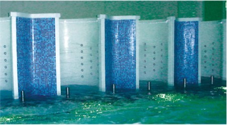 Hydrotherapy Water Acupuncture Massage House , Acrylic Swimming Pool Controller