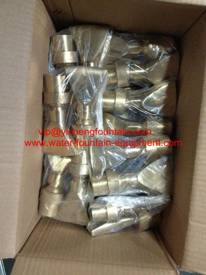 Adjustable Fan Water Fountain Nozzles DN15 - DN40 Brass Material